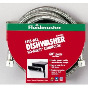 FLUIDMASTER 1W60CU 60" DISHWASHER CONNECTOR BRAIDED STAINLESS STEEL