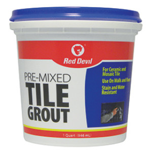 RED DEVIL 0424 WHITE PRE-MIXED TILE GROUT