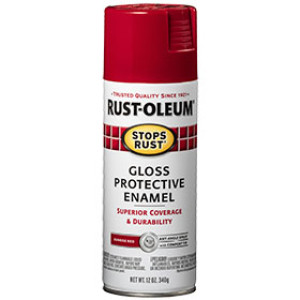 RUST-OLEUM STOPS RUST 7762830 12 OZ GLOSS PROTECTIVE ENAMEL SUNRISE RED SPRAY