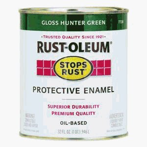 RUST-OLEUM STOPS RUST 7738502 GLOSS PROTECTIVE ENAMEL HUNTER GREEN