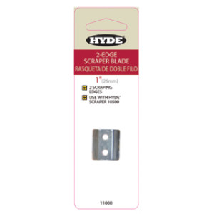 HYDE 11000 1" LIFETIME 2-EDGE REPLACEMENT BLADE FOR 10500 SCRAPER