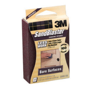3M 20908-100 SANDBLASTER 100 GRIT BLOCK 3-3/4" X 2-1/2" X 1"