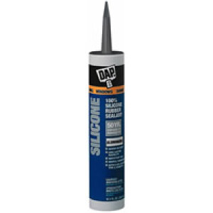 DAP 08643 9.8 OZ ALUMINUM WINDOW & DOOR 100% SILICONE RUBBER SEALANT 50 YEAR