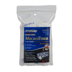ARROWORTHY 4MFR3JCT/P 4" X 3/8" JUMBO CAGE MICROFIBER ROLLER TWIN PACK
