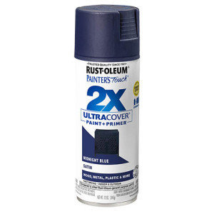 RUST-OLEUM 2X PAINTER'S TOUCH 334091 ULTRA COVER ENAMEL SATN MIDNIGHT BLUE