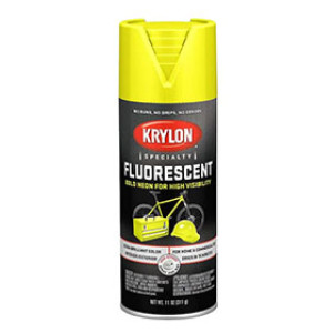 KRYLON K03104888 3104 FLUORESCENT LEMON-YELLOW SPRAY PAINT 11 OZ IN / OUTDOOR