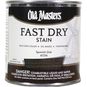 OLD MASTERS 61216 SPANISH OAK FAST DRY WOOD STAIN 1/2 PINT