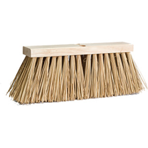 DQB 08502 16" DYED PALMYRA STREET BROOM 6-1/4" TRIM 2 TAPERED HANDLE HOLES