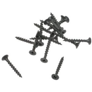 PRIME SOURCE 114CDWS1 1-1/4" BLACK COARSE THREAD DRYWALL SCREWS 1 LB 10301