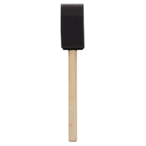 PAINT-FORCE 1" POLY FOAM BRUSH WOODEN HANDLE