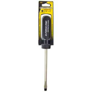 G-FORCE 21416 5/16" X 6" ERGO GRIP SLOTTED SCREWDRIVER