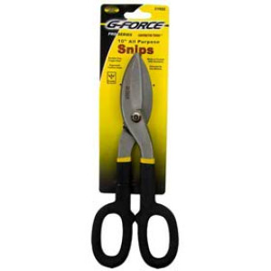 G-FORCE 21922 10" TIN SNIPS ERGO GRIP HANDLE