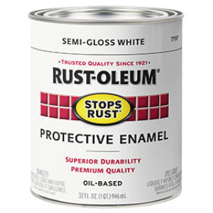 RUST-OLEUM STOPS RUST 7797502 PROTECTIVE ENAMEL SEMI-GLOSS WHITE