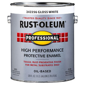 RUST-OLEUM PROFESSIONAL 242256 GLOSS WHITE ENAMEL 100 VOC