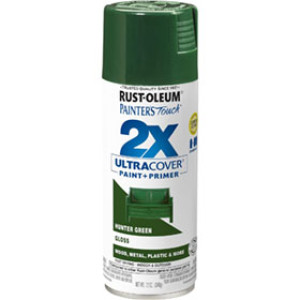 RUST-OLEUM 2X PAINTER'S TOUCH 334034 ULTRA COVER ENAMEL GLOSS HUNTER GREEN