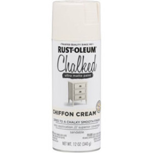 RUST-OLEUM SPECIALTY 302596 20 OZ CHALKED ULTRA MATTE SPRAY PAINT CHIFFONCREAM