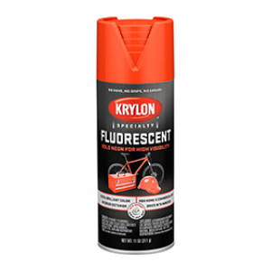 KRYLON K03101777 3101 FLUORESCENT RED-ORANGE SPRAY PAINT 12 OZ