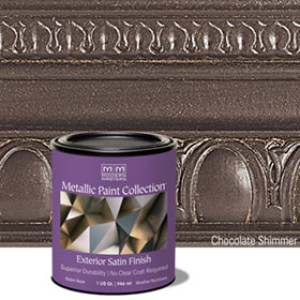 MODERN MASTERS 337163 CHOCOLATE SHIMMER WATERBASED EXT SATIN METALLIC PNT 32OZ