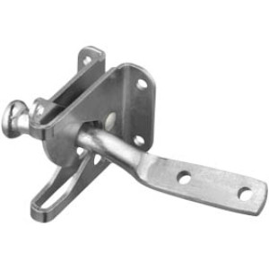 G-FORCE 41376 GRAVITY GATE LATCH ZINC PLATED STEEL WITH SCREWS