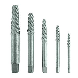 BOSCH BSPE5S 5PC HIGH CARBON STEEL SPIRAL FLUTE SCREW EXTRACTOR SET #1-5