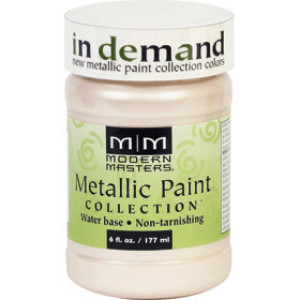 MODERN MASTERS ME705-06 OYSTER SATIN METALLIC PAINT SEMI-OPAQUE