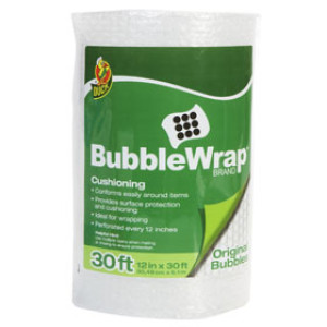 SHURTECH 286681 12" X 30' ALL PURPOSE DUCK BUBBLE WRAP CUSHIONING - CLEAR