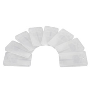 PLUMB PAK K836-49 NYLON TOILET SHIMS - HARD WHITE PLASTIC