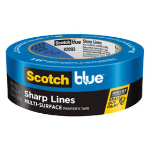 3M 2093-36NC 36MM X 60YD SCOTCHBLUE SHARP LINES MULTI SURFACE PAINTER'S TAPE