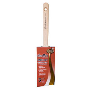 VELVET TOUCH MONET A3 2-1/2" ANGLED OVAL FIRM TRIM PAINT BRUSH