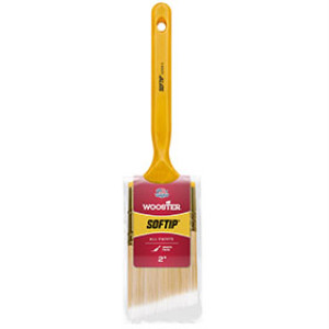 WOOSTER SOFTIP Q3208 2" WHITE NYLON/GOLD POLY CHISEL TRIM ANGLE SASH BRUSH