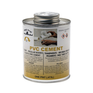 BLACK SWAN 07010 16 OZ CAN PVC SOLVENT CEMENT REGULAR BODIED ASTM D-2564