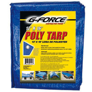 G-FORCE 90192 12' X 16' BLUE ALL PURPOSE TUFF TARPAULIN