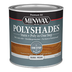 MINWAX 214204444 420 POLYSHADES GLOSS PECAN STAIN