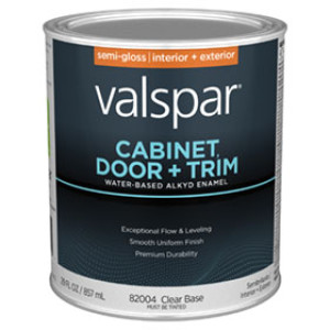 VALSPAR 82004.005 CABINET, DOOR&TRIM S/G CLEAR BASE WATER-BASED ALKYD ENAMEL