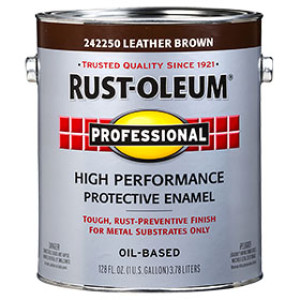 RUST-OLEUM PROFESSIONAL 242250 GLOSS LEATHER BROWN ENAMEL 100 VOC