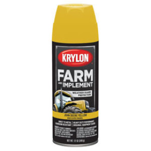 KRYLON K01934000 12 OZ JOHN DEERE YELLOW FARM & IMPLEMENT SPRAY PAINT