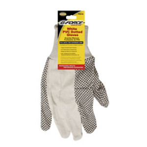 G-FORCE PD300 WHITE PVC-DOTTED GLOVES