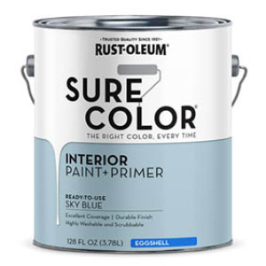RUST-OLEUM SURE COLOR 380225 SKY BLUE EGGSHELL WALL PAINT
