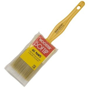 WOOSTER SOFTIP Q3108 2" WHITE NYLON/GOLD POLY CHISEL TRIM PAINT BRUSH