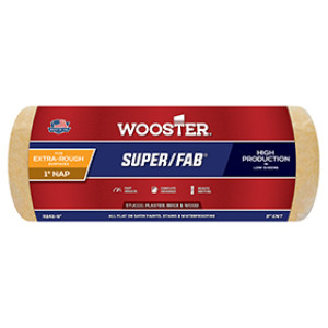 WOOSTER SUPER/FAB R242-9 9" X 1" GOLDEN YELLOW KNIT PAINT ROLLER COVER