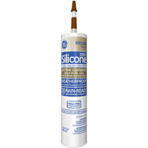 GE 5080 2813701 10.1 OZ BROWN ADVANCED SILICONE II WINDOW & DOOR SEALANT