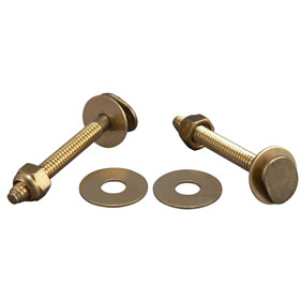 PLUMB PAK PP830-49 TOILET BOLT SNAP OFF SET 1/4" X 2-1/4" SOLID BRASS