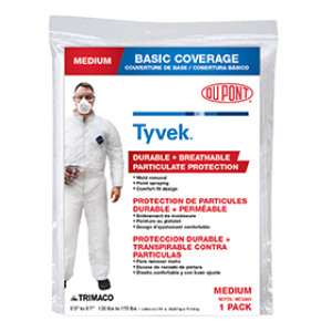 TRIMACO 14121 MEDIUM TYVEK COVERALLS NO ELASTIC