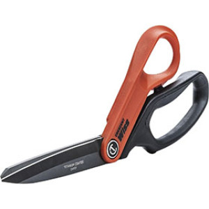 WISS CW10T 10" TITANIUM COATED OFFSET RIGHT HAND TRADESMAN SHEARS