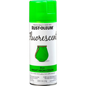 RUST-OLEUM SPECIALTY 342417 11 OZ FLUORESCENT GREEN INDOOR/OUTDOOR SPRAY PAINT