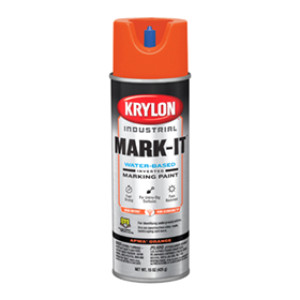 KRYLON K00731808 APWA ORANGE MARK-IT WATER-BASED INVERTED MARKING PAINT