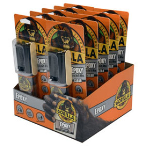 GORILLA GLUE 4200102 .85 OZ 5 MINUTE 2 PT EPOXY CLEAR INTERIOR/EXTERIOR