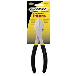 G-FORCE 21254 7" HEAVY DUTY DIAGONAL CUTTING PLIERS ERGO GRIP HANDLE
