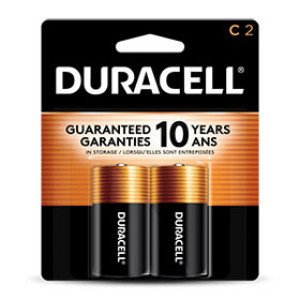 DURACELL MN1400B2 2 PK C COPPERTOP ALKALINE BATTERY 84867416