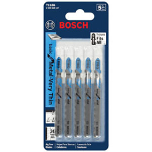 BOSCH T118G 3" 36TPI HIGH SPEED STEEL SHANK JIGSAW BLADE 5 PACK